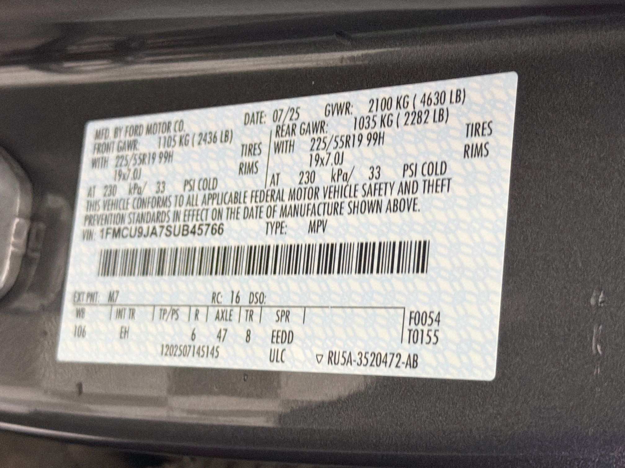 Used 2025 Ford Escape Platinum AWD/4WD image 12