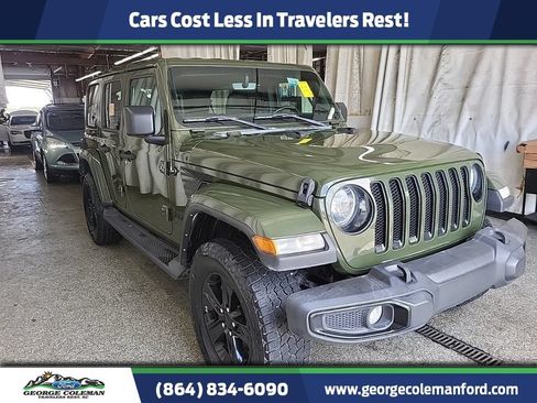 Used 2022 Jeep Wrangler Unlimited Sahara AWD/4WD image 1