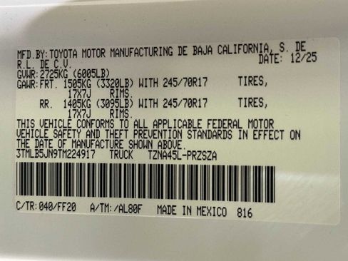 New 2026 Toyota Tacoma SR5 image 33