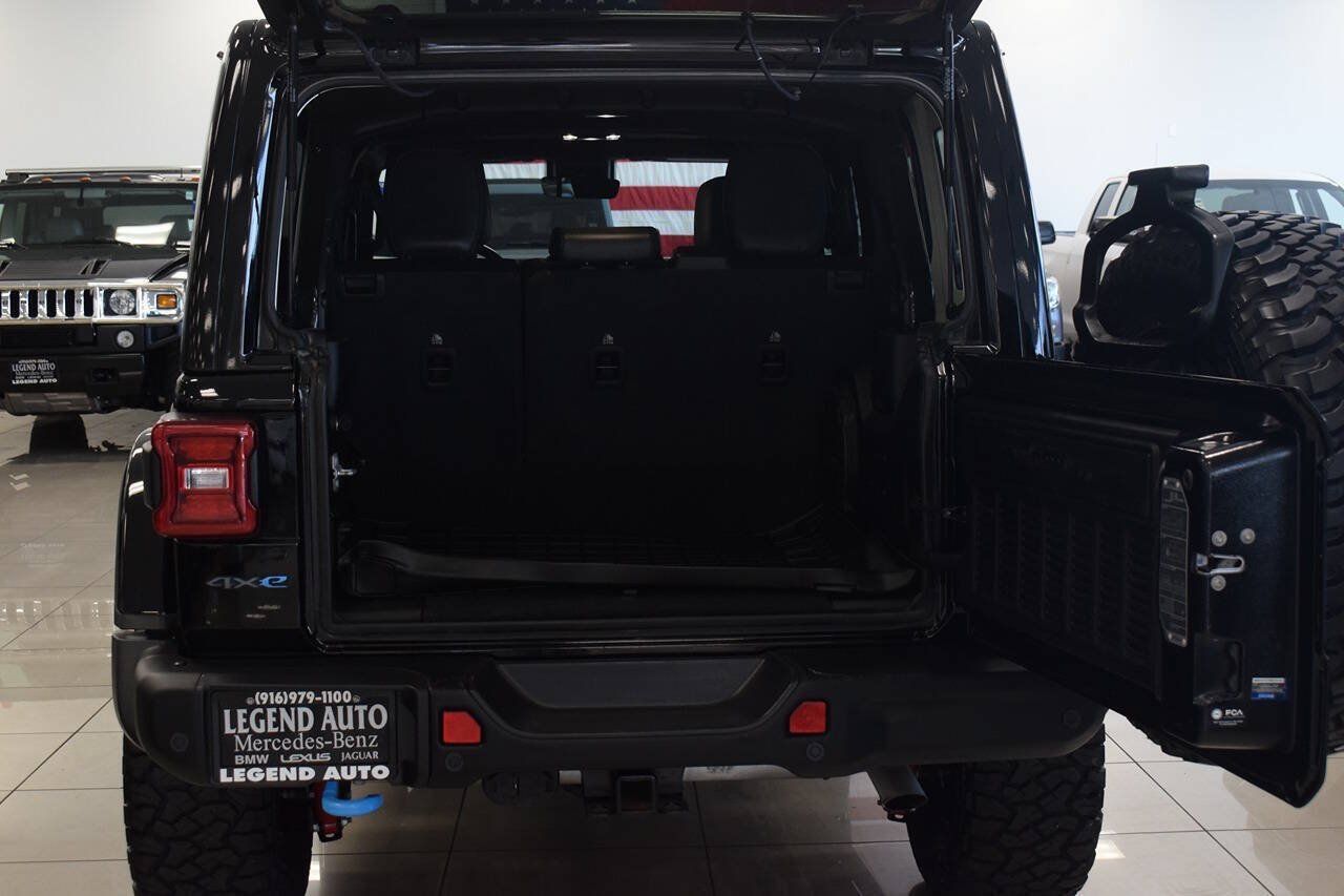 Used 2021 Jeep Wrangler Unlimited Rubicon 4xe w/ Steel Bumper Group AWD/4WD image 14