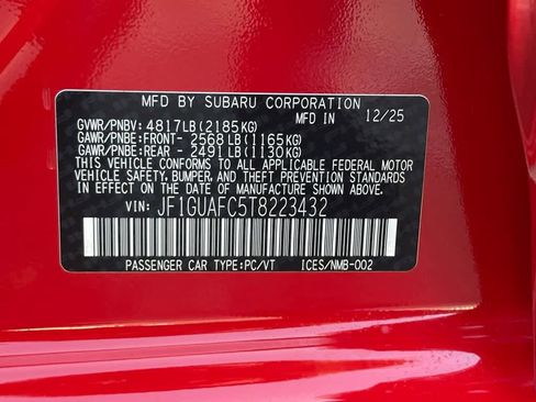 New 2026 Subaru Impreza 2.0i Sport image 21