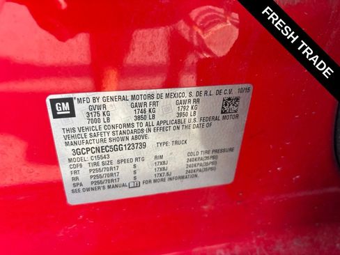 Used 2016 Chevrolet Silverado 1500 W/T w/ WT Convenience Package RWD image 13
