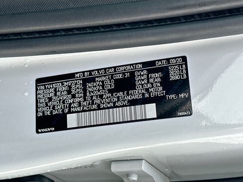 Used 2021 Volvo XC60 T5 Inscription w/ Protection Package Premier FWD image 35