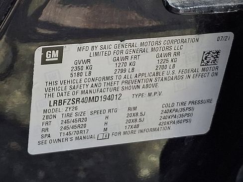 Used 2021 Buick Envision Avenir w/ Technology Package II AWD/4WD image 30