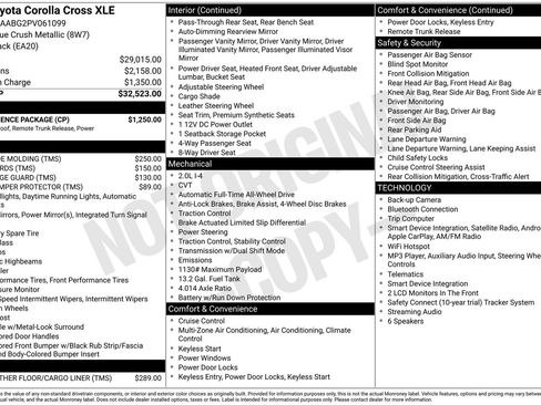 Used 2023 Toyota Corolla Cross XLE w/ Convenience Package AWD/4WD image 18