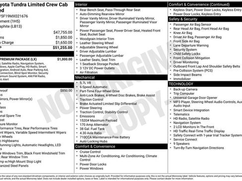 Used 2021 Toyota Tundra Limited w/ Limited Premium Package AWD/4WD image 21