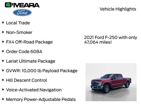Used 2021 Ford F250 Lariat w/ Lariat Ultimate Package AWD/4WD image 8