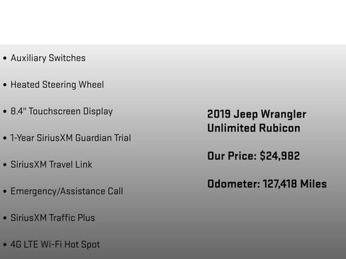 Used 2019 Jeep Wrangler Unlimited Rubicon AWD/4WD image 28