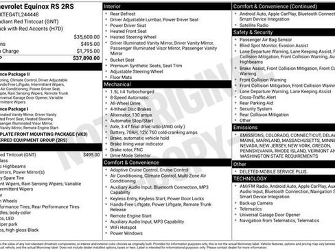 New 2026 Chevrolet Equinox RS image 26