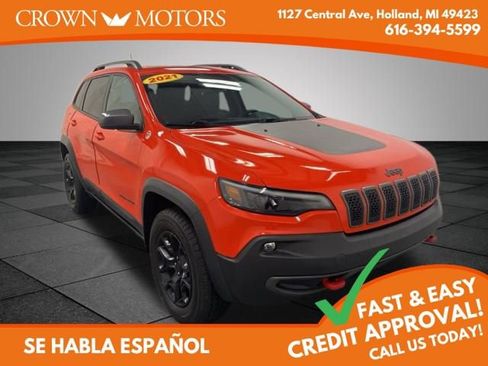 Used 2021 Jeep Cherokee Trailhawk w/ Sun, Sound & Nav Group image 1