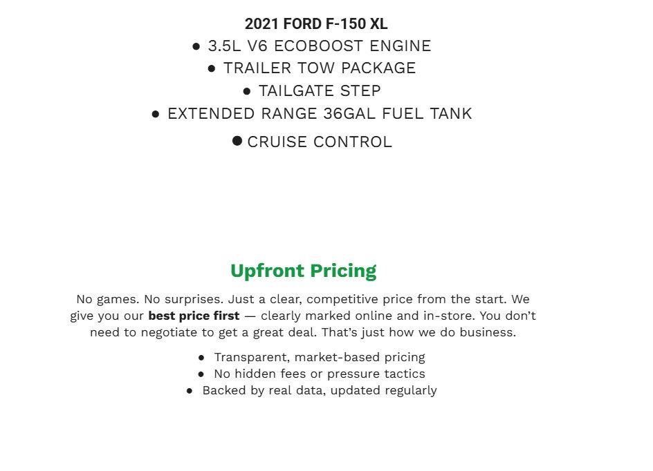 Certified 2021 Ford F150 XL w/ STX Appearance Package AWD/4WD image 2