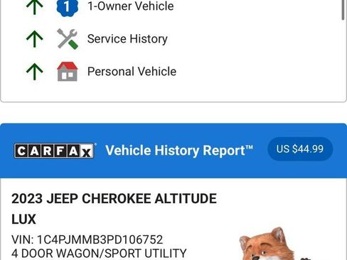 Used 2023 Jeep Cherokee Altitude Lux image 4