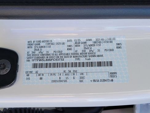 New 2025 Ford F150 Lariat w/ Equipment Group 502A High image 13