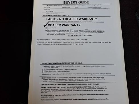Used 2025 Chevrolet Silverado 1500 Custom Trail Boss AWD/4WD image 48