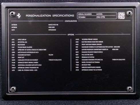 Certified 2025 Ferrari 296 GTB RWD image 57