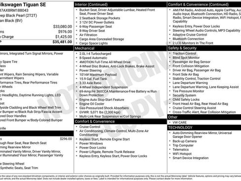 Certified 2024 Volkswagen Tiguan SE image 3