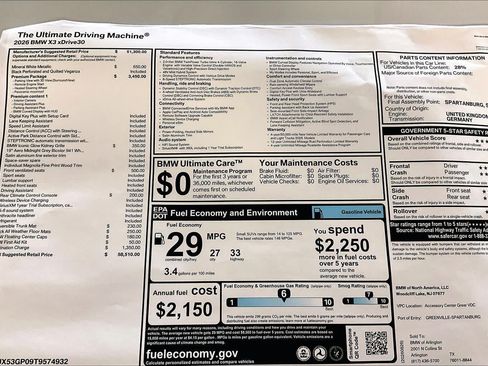 New 2026 BMW X3 xDrive30i w/ Premium Package AWD/4WD image 19