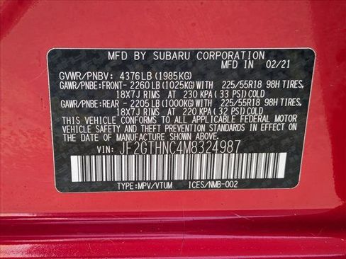 Used 2021 Subaru Crosstrek 2.5i Limited w/ Moonroof Package 2 image 28