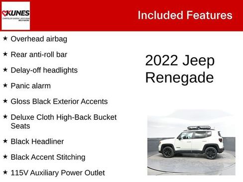 Used 2022 Jeep Renegade Altitude w/ Sun/Sound Group image 4