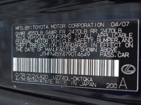 Used 2007 Lexus SC 430 Convertible RWD image 35