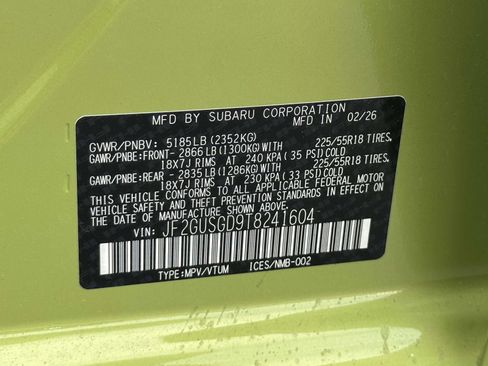 New 2026 Subaru Crosstrek 2.5i Sport AWD/4WD image 15