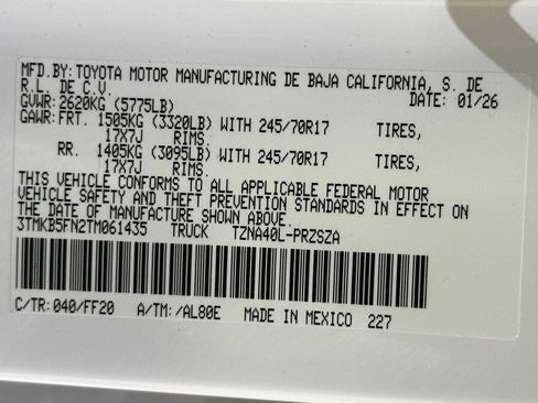 New 2026 Toyota Tacoma SR5 image 29