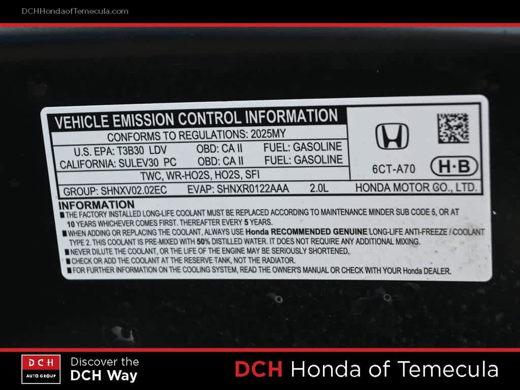 Certified 2025 Honda HR-V LX image 9