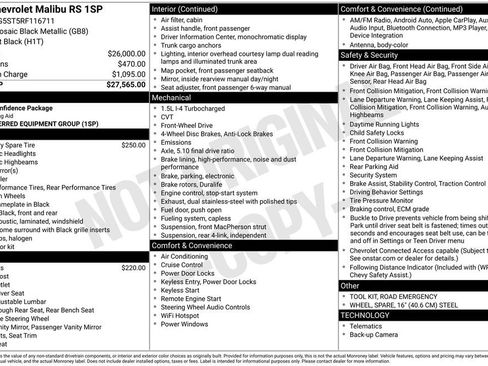 Used 2024 Chevrolet Malibu RS image 3