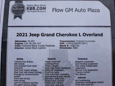 Used 2021 Jeep Grand Cherokee L Overland AWD/4WD image 39