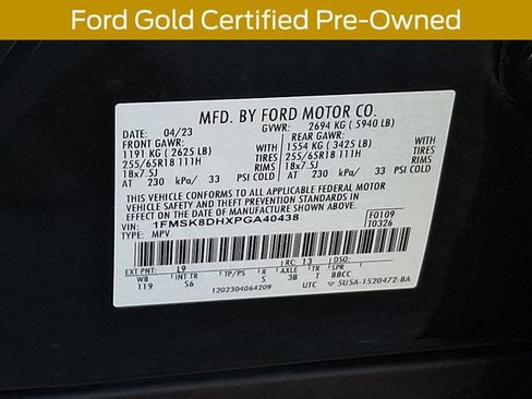 Certified 2023 Ford Explorer XLT w/ Equipment Group 202A AWD/4WD image 29