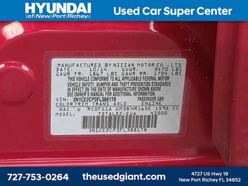 Used 2015 Nissan Versa Note SV w/ SV Convenience Package FWD image 28