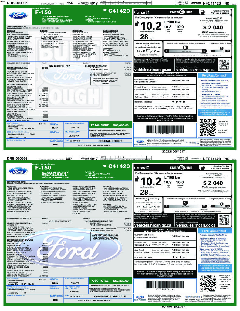 Used 2022 Ford F150 XLT w/ Equipment Group 302A High AWD/4WD image 46