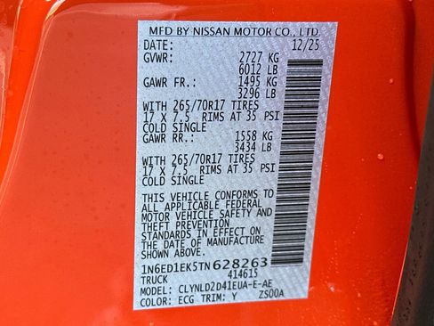 New 2026 Nissan Frontier PRO-4X w/ Pro Premium Package image 35