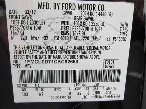 Used 2012 Ford Escape XLT FWD image 67