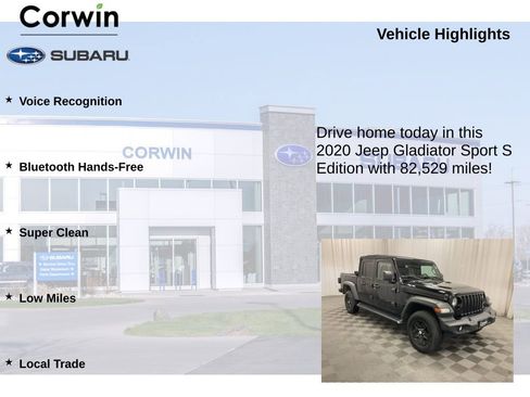 Used 2020 Jeep Gladiator Sport w/ Quick Order Package 24S image 6