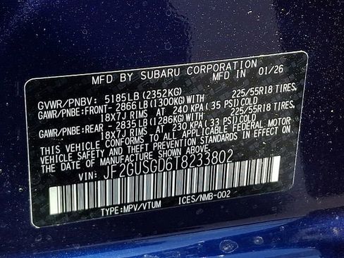 New 2026 Subaru Crosstrek 2.5i Sport image 11