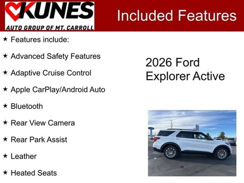 New 2026 Ford Explorer Active w/ Active Comfort Package AWD/4WD image 4