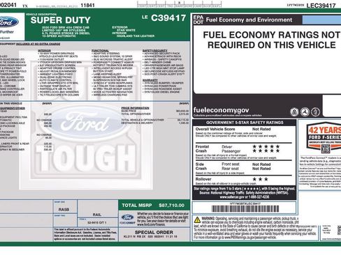 Used 2020 Ford F250 Limited w/ FX4 Off-Road Package AWD/4WD image 5
