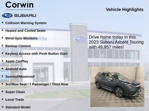 Used 2023 Subaru Ascent Touring AWD/4WD image 6