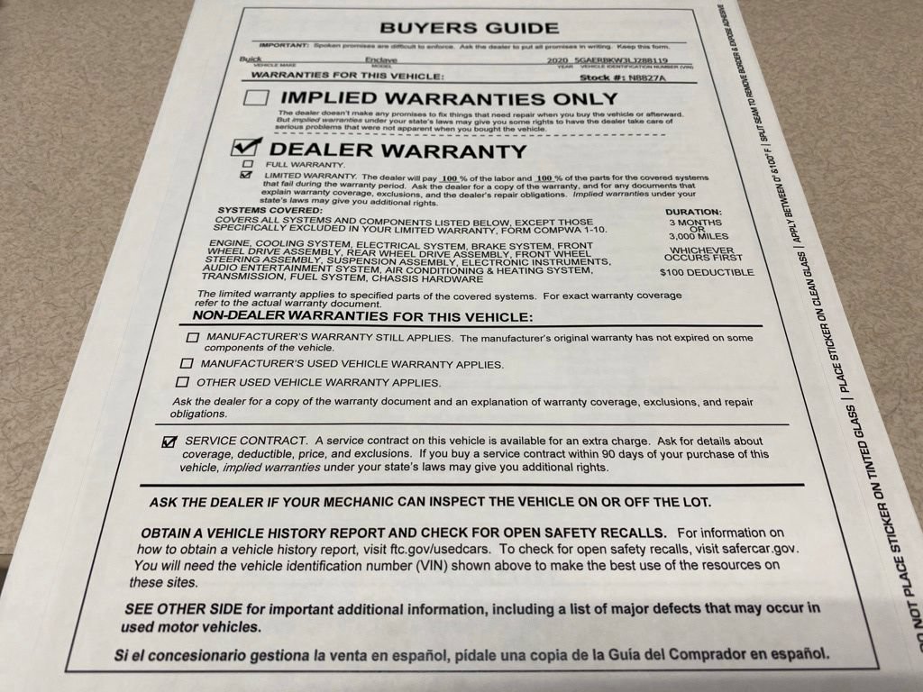 Used 2020 Buick Enclave Essence w/ Trailering Package, 5000 lbs. FWD image 35