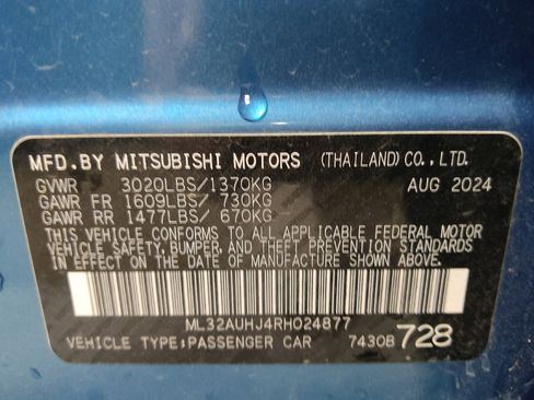 Used 2024 Mitsubishi Mirage ES FWD image 33