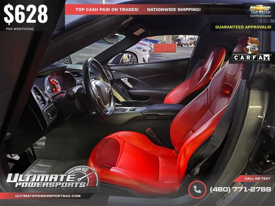 Used 2016 Chevrolet Corvette Stingray Coupe w/ Carbon Flash Badge Package RWD image 80