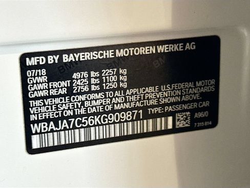 Used 2019 BMW 530i xDrive w/ Premium Package AWD/4WD image 33