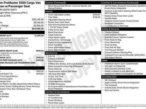 New 2026 RAM ProMaster 3500 w/ Safety Group image 39