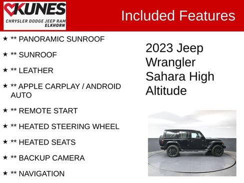 Used 2023 Jeep Wrangler Unlimited Sahara AWD/4WD image 2