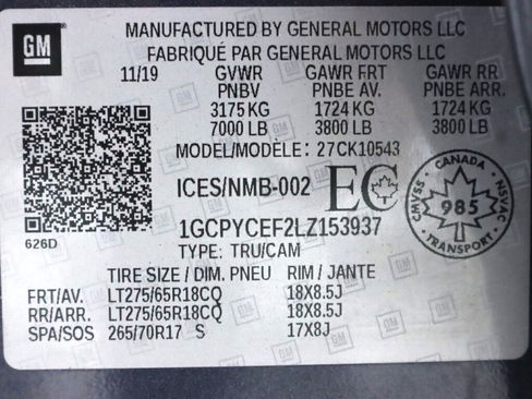 Used 2020 Chevrolet Silverado 1500 Custom Trail Boss image 45