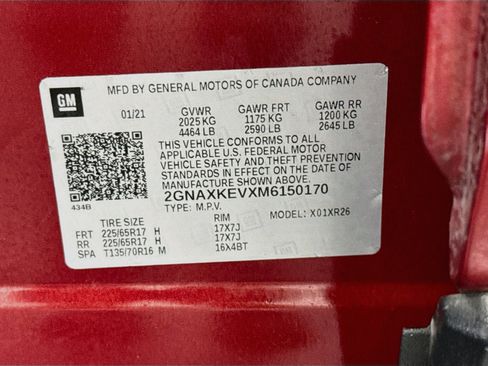 Used 2021 Chevrolet Equinox LT FWD image 12