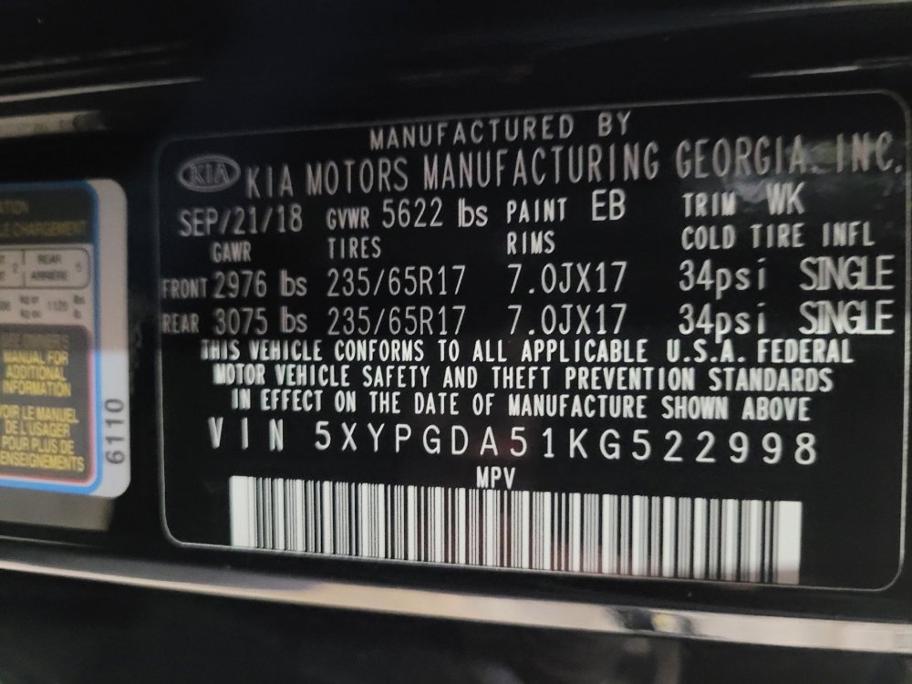 Used 2019 Kia Sorento AWD V6 image 33