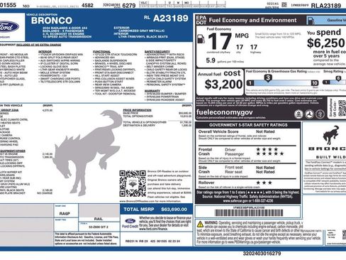 Certified 2024 Ford Bronco Badlands AWD/4WD image 47