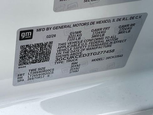 New 2026 Chevrolet Silverado 1500 Custom Trail Boss AWD/4WD image 33